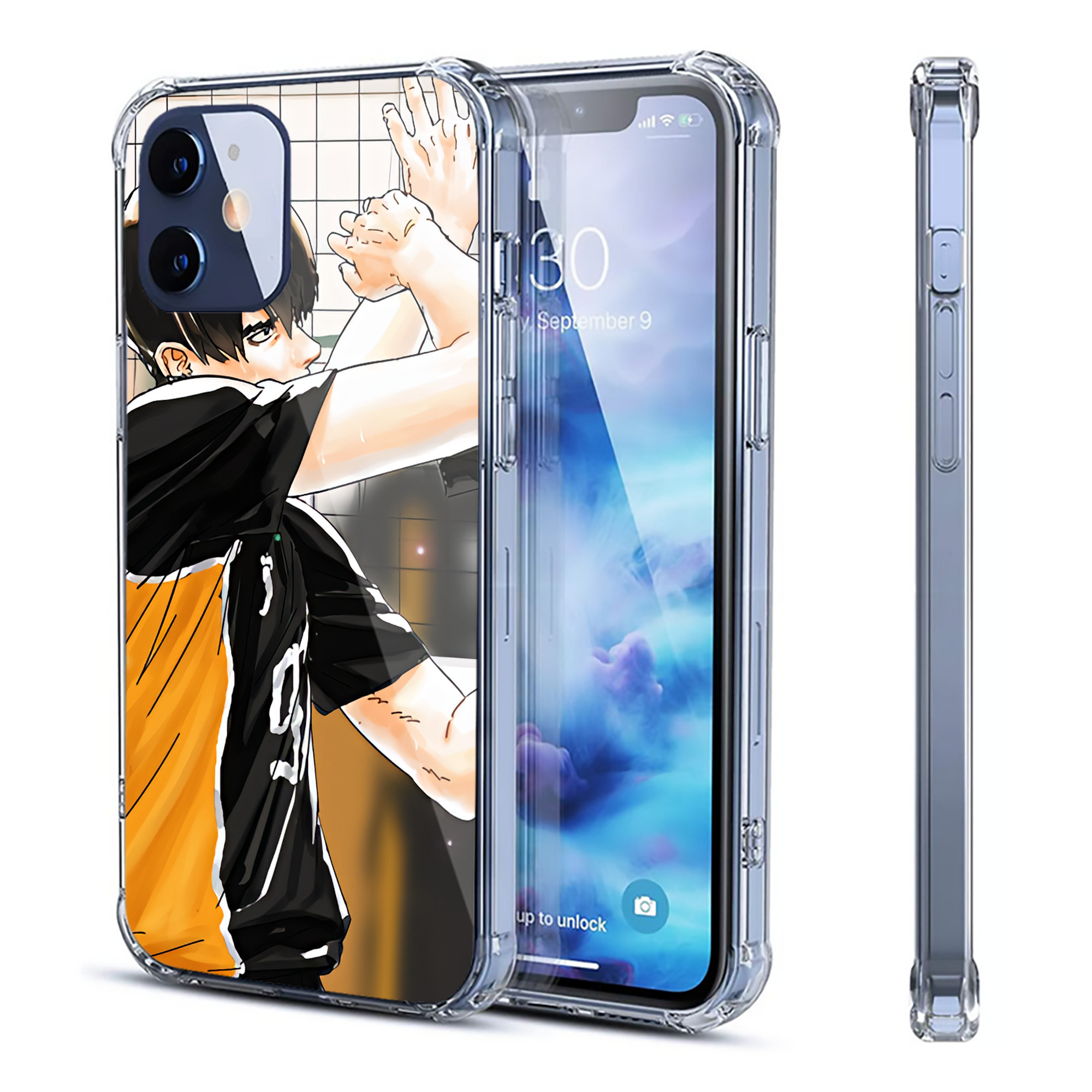 （画像用） ハイキュー!! Haikyu!! 【iPhone 12シリーズ対応】透明スマホケース（クリアソフトケース）
